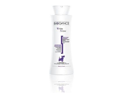 Šampón BIOGANCE White Snow 250 ml (pre svetlé a biele farby srsti)