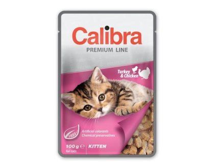 Calibra KAPSIČKA Premium cat Kitten Morka & kura v omáčke 100 g