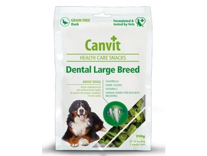 Pamlsok Canvit Health Care dog Dental Snack Large Breed 250 g