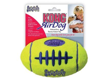 Hračka Kong Dog Airdog Lopta rugby s pískatkom tenis, guma vulkanizovaná, M
