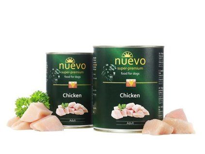 NUEVO dog Adult Chicken 400 g konzerva