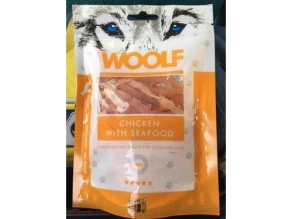 Pamlsok Woolf Dog Chicken and Seafood 100 g
