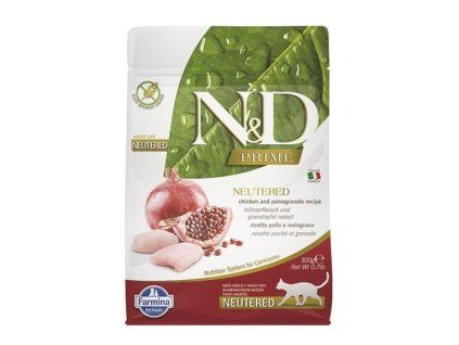 Farmina N&D cat PRIME Neutered chicken&pomegranate 0,3 kg