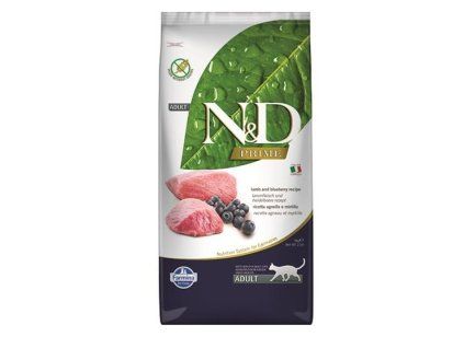 Farmina N&D cat PRIME (GF) adult, lamb & blueberry 5 kg