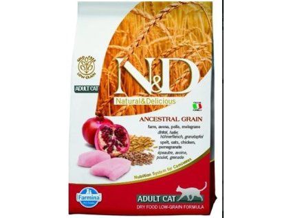Farmina N&D cat AG adult, chicken, spelt, oats & pomegranate 1,5 kg