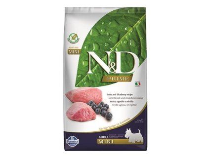 Farmina N&D dog PRIME (GF) adult mini, lamb & blueberry 2,5 kg