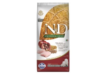 Farmina N&D dog AG puppy medium & maxi, chicken, spelt, oats & pomegranate 2,5 kg