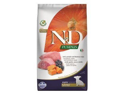 Farmina N&D dog GF PUMPKIN puppy mini lamb & blueberry 2,5 kg