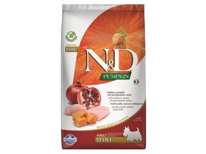 Farmina N&D dog PUMPKIN (GF) adult mini, chicken & pomegranate 2,5 kg
