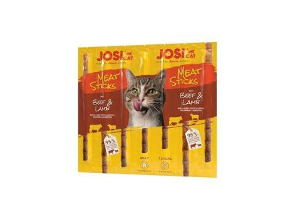 JosiCat pamlsok Cat Meat Sticks Beef&Lamb 35 g