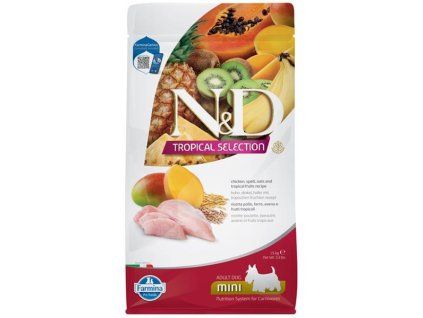 Farmina N&D dog TROPICAL SELECTION (AG) adult mini, chicken 1,5 kg