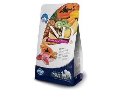 Farmina N&D dog TROPICAL SELECTION (AG) adult medium/maxu, lamb 10 kg