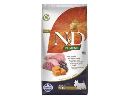 Farmina N&D dog PUMPKIN (GF) adult mini, lamb & blueberry 7 kg