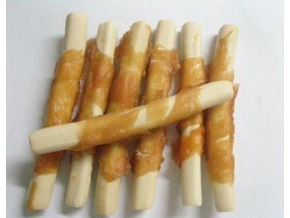 Pamlsok Salač Tyčinka z byvolej kože obalená kuracím mäsom 1 kg