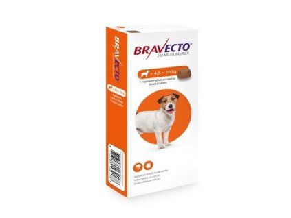 Bravecto Dog S 250 mg žuvacie tablety pre malé psy ( od 4,5 do 10 kg ) 1 x 1 tbl.